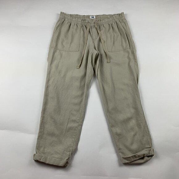 Old Navy A Stones Throw Linen Blend Ankle Pant M - Picture 1 of 6